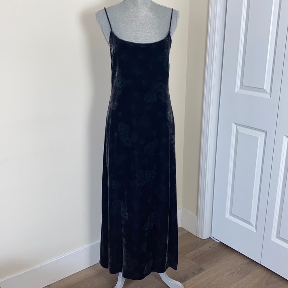 Ralph Lauren Black Velvet Maxi Dress